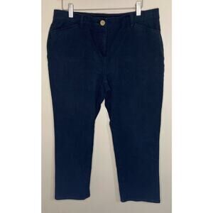 Chico's So Slimming Black Pants Womens Size 2 Short Large 12 Stretch